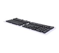 Plyisty Capitali Tasti della Tastiera Francese, Manico Comodo Facile da Sostituire Eleganti Tappi Tasti della Tastiera Meccanica 132 Tasti Multifunzionali Easy Warted per Tastiere (Black)
