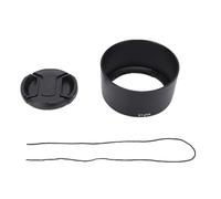 Plyisty Cappuccio di Lente Adatto per RF S da 55 a 210 Mm, ABS ET 60B Tomma del Cappuccio per le Lenti con Tappo per Lenti da 55 Mm, Facile da Installare, Blocca la Luce Randagio,