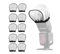 Plyisty Cappuccio Diffusore Per Flash Con Effetto Rimbalzo, In Tessuto Di Nylon Pieghevole, Softbox Universale In Tessuto Con Design Elastico, Compatibile Con Tutti I Flash (10PCS)