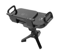 Plyisty Caricabatteria da Auto Wireless, 2 in 1 Supporto per Telefono Girevole con Ricarica Rapida da 15 W. Supporto per Caricatore da Auto con Doppia Bobina per Presa D'Aria Alta e