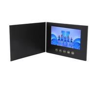 Plyisty Carta di Auguri Video, Brochure Digitale HD 7in con Porta di Tipo C, Memoria 128G, Ricaricabile 1500 MAh, Libro di Memoria Video per Marketing, Decorazione del Matrimonio
