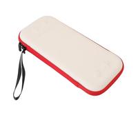 Plyisty Case di Trasporto per 2 Console 2025 e Accessori, Custodia da Trasporto Protettiva con Shell Duro in Nylon con Fodera Morbida, 12 Slot per Carte da Gioco (Beige)