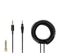 Plyisty Cavo a Spirale per Pioneer DJ HDJ-CUE1 HDJ-CUE1BT HDJ-X5 HDJ-X7 HDJ-S7, Cavo Audio Prolunga Sostitutivo, con Adattatore da 6,5 mm