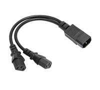 Plyisty Cavo di Alimentazione IEC320 C14 A DOPPIO C13 FEMMINA A Y, 2500 W, Nominale Fino A 10 A 250 V, Cavo di Prolunga per Monitor LCD