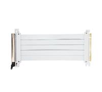 Plyisty Cavo Riser Extender PCIE 4.0 X16, Ampia compatibilità, Segnale Flessibile da 180 Gradi Design PCB Cavo Prolunga PCIE 4.0 Ad Alta Resistenza, per GPU RTX 4000, 7000 (White)