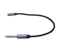 Plyisty Cavo Stereo da 3,5 Mm con Cavo Gatto Stereo da 6,35 Mm per Amplificatore per Chitarra da 1 Piedi