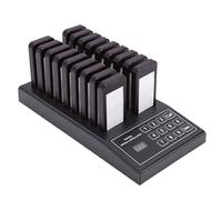 Plyisty Cercapersone per Ristoranti, di Chiamata Wireless con 999, Portata 30-100 M, Vibrazione, Suono, Luce, per Aree Ristorazione, Pizzerie (Spina europea)