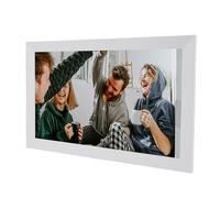 Plyisty Cloud Digital Photo Frame, Condividi Istantaneamente i Video Foto WiFi Digital Picture Frame da 15,6 Pollici Touchscreen per il Desktop Montato a Parete (Spina europea)