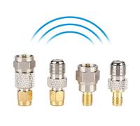 Plyisty Connettore F-Type da 4 Pezzi a SMA, Adattatore convertitore Radio da Maschio/Femmina a SMA Maschio/Femmina, Adatto per antenne, Cavi coassiali, ECC.