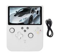 Plyisty Console di Gioco Portatile, Schermo HD da 6 Pollici Batteria da 6000 MAh Il di Gioco retrò Portatile Supporta Oltre 30 Emulatori, con Doppi Joystick RGB (WHITE)