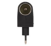Plyisty Convertitore più Leggero da AC a DC Convertitore Multi -protezione più Leggero per l'elettronica per Auto Materiale ABS Portatile 12V DC Caricatore per Piccoli Veicoli Prodotti Elettronici