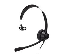 Plyisty Cuffia Telefonica con Spina da 2,5 Mm, Microfono con | Cablato, Ultraleggero, Cuscinetti Auricolari Morbidi, Archetto Flessibile, Microfono HD Ruotabile, Dialogo Chiaro, ABS