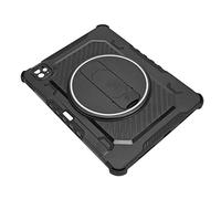 Plyisty Custodia per Compressa di 4a Generazione 2022 11 Pollici per Tablet IOS Pro, per 3A Generazione 2021, Con Supporto Girevole A 360 °, Tracolla RimoviBile E Regolabile, Resishente Agli (BLACK)