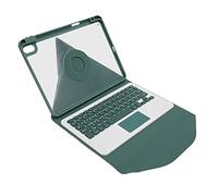 Plyisty Custodia per Tastiera Wireless DA 10,9 ", con Touchpad e Portamatite Integrato, Copertina Magnetica Staccabile per Tastiera per Compressa IOS 5a Generazione 2022/5A Generazione 2020 (GREEN)