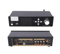 Plyisty Decodificatore Audio Surround 5.1, 192 Khz 32 Bit, Supporta 4K, HDMI, Bluetooth 5.0, ARC, Ottico, Coassiale, USB, AV Digitale Analogico Per Home Theater (Spina europea)