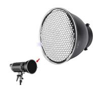 Plyisty Diffusore Riflettore Standard per Bowens Monte Studio Strobo Flash Light Speedlite, Piatto da Paralume da 7 Pollici con Ad Alta riflettività D'argento Interno