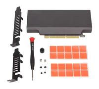 Plyisty DOPPIO Adattatore PCIE NVME M.2, Scheda Adattatore DA PCIE 4.0 A NVME PER 2230 2242 2260 2280, SupportA 2 SSD A Piena VelociZa A Canale Completo X4 E Interfaccia M.