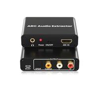 Plyisty Estrattore Audio HDMI ARC 4K, Con SPDIF Ottico Toslink, Stereo Da 3,5 Mm, Convertitore Da HDMI ARC A, Supporto LPCM 5.1, Per Altoparlanti TV, Soundbar, Amplificatori