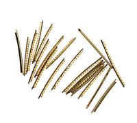 Plyisty Filo per Chitarra in Ottone Resistente e Preciso da 2,2 Mm per la Sostituzione della Tastiera della Chitarra Classica, Superficie Liscia per Liutaio Fai-da-te, Colore Oro Lucido 19 Pezzi (20