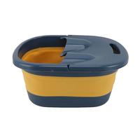 Plyisty Follegamento Pieghevole Vano a Bagno, Secchio di Sapone Pieghevole Versatile Acuto Versatile per la Casa (Locke Yellow)