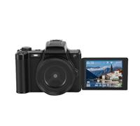 Plyisty Fotocamera Digitale, Video 4K da 68 MP Zoom 28X AF MF con Supporto per Flash Hot-Shoe da 2,8 Pollici 180 Flip Screen, per la Fotografia