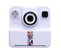 Plyisty Fotocamera Istantanea HD da 24 MP, Schermo da 2,4 Pollici, Video 1080P, Cornici e Filtri Divertenti, Stampa Foto e Video in Pochissimo Tempo, per Studenti e Creatori (White)