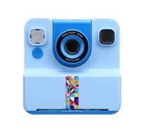 Plyisty Fotocamera Istantanea HD da 24 MP, Schermo da 2,4 Pollici, Video 1080P, Cornici e Filtri Divertenti, Stampa Foto e Video in Pochissimo Tempo, per Studenti e Creatori (Blue)