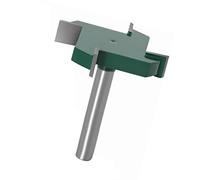 Plyisty FRESA PER LA LAVAZIONE DEL LEGNO 1/4 DI POLLICE, PUTA PER MODELlare IL TELAIO A ACCIAIO Al CARICO A 4 Zoppi Incisivi PER Falegname, con Rivestimento Resistente Al Calore, (verde scuro)
