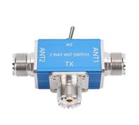 Plyisty Interruttore Coassiale a 2 Vie, Interruttore Coassiale CB HAM da 100 W 0-30 MHz in Lega di Alluminio per Stazione Base Radio Portatile
