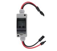 Plyisty Interruttore di Disconnessione del Pannello Solare Imposta per L'acqua 50A 2p Circuito Fotovoltaico per Box/Cover Fotovoltaiche, Facile Installazione di Rame ABS per Sistemi di Energia Solare