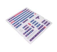 Plyisty Keycaps Pbt, 128 Tasti Ciliegia Altezza Inglese Keycap, Set Completo di Tasti Universali di Ricambio per Taskerere Meccaniche, Fai-da-te, Durevoli Senza Dissolvenza (iris)