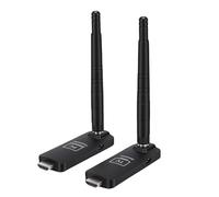 Plyisty Kit Extender HDMI Wireless con Portata di 100 M, Trasmettitore e Ricevitore con Decodifica 4K 5G per la Trasmissione dello Schermo, Supporta la modalità Mirror/Extended