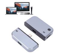 Plyisty Kit Trasmettitore e Ricevitore HDMI Wireless di Tipo C Adattatore Display 165FT 5G 2.4G Extender 1080P 60Hz per PC Laptop Telefono a TV Proiettore