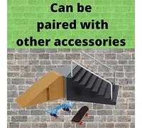 Plyisty La Pista con Parti della Rampa per Tastiera Migliora L'immaginazione per i Bambini. Mini Giocattolo da Skateboard per 3+ Anni Materiale ABS Sicuro (Come Mostrato)