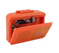 Plyisty Lettore di cassette, lettore portatile con altoparlante integrato, jack per cuffie da 3,5 mm, alimentazione USB C/batteria, per casa, l'esterno, studio, lavoro quotidiana