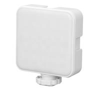 Plyisty Luce Video RGB a Colori, Luce Fotografica Portatile con 3 Supporti per Scarpe Fredde 1/4in Foro a Vite 1200 MAh, 9 Effetti FX, per le Raccolte di Famiglia (WHITE)