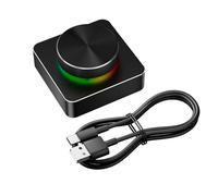 Plyisty Manopola Di Controllo Del Volume USB, Regolatore Multimediale Esterno Per Altoparlanti Per Computer Bluetooth 5.1, Con Luce RGB, Funzione Di Silenziamento Con 1 Tasto