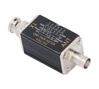 Plyisty METER SWR 10W, Progettazione di Alimentazione RF, Funzionamento Facile, Tester di Alimentazione da 1-50 MHz con 6 Indicatori LED, Lega di Alluminio, Interfaccia BNC per il di