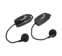 Plyisty Microfono Wireless per Sassofono 2.4G con Riduzione del Rumore del Chip, Supporto per Testa Staccabile, Batteria Al Litio, Frequenza di Trasmissione 2400Hz, 12 Ore di Utilizzo,