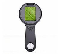 Plyisty Microscopio Digitale Portatile, Ingrandimento 500x, Schermo da 2,4 Pollici con 16 Luci LED per L'osservazione della Natura, Valutazione dei Gioielli (Black)