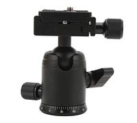 Plyisty Mini Testa a Sfera, Interfaccia da 3/8 Pollici Testa per Treppiede in Lega di Aluminio a Sfera per Treppiede Panoramica a 360 ° con Indicatore di Livello, per Monopiede,