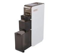 Plyisty Mobile Laterale, Pp Adds Plastica Stabile Costruzione Mobile Pavimento Sottile Carico Alto con 4 Ruote a Casa nel Salone del Bagno (3 livelli)