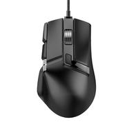 Plyisty Mouse da Gioco Cablato, Mouse Ergonomico per Computer RGB da 12400 DPI con 7 modalità di Illuminazione Pulsante Multiplo e Doppia Rotella di Scorrimento Macro Programmabile per