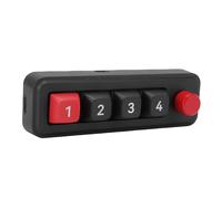 Plyisty Numpad Meccanico con 4 Manopole Completamente Programmabili, 12 Retrofile RGB Tipo C Tastiera Cablata, Tastiera Numerica Supporta Tasti Oscillabili a Caldo (BLACK)