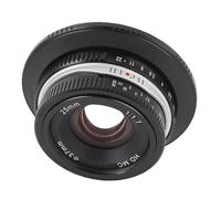 Plyisty Obiettivo con Messa a Fuoco Manuale Ad Ampia Apertura da 25 Mm F1.7 per Attacco RF, Formato APS C con Effetto Vorticoso Unico, per R7 R10 R50 R100 RP R5 R6 (BLACK)