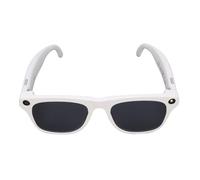 Plyisty Occhiali Intelligenti con Fotocamera 4k Occhiali Bluetooth AI con Altoparlanti Flash Assistente Vocale Dialogo Visivo Dialogo Visual Time Transion Music Playback (WHITE)