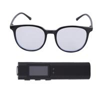 Plyisty Occhiali per Fotocamera Portatili, Occhiali per Registrazione Video 2.7K HD 12MP con Obiettivo Grandangolare da 110 Gradi e Cancellazione Intelligente del Rumore, per la (32G)