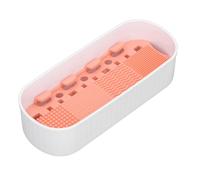 Plyisty Organizzatore degli Strumenti per la Pulizia della Spazzola per Cosmetici, Silikon -make -up up prush crusing Multi Purpor Compact 3 in 1 Trame Diverse per a Casa (WHITE)