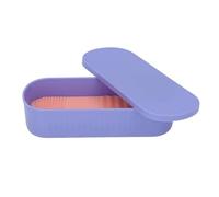Plyisty Organizzatore degli Strumenti per la Pulizia della Spazzola per Cosmetici, Silikon -make -up up prush crusing Multi Purpor Compact 3 in 1 Trame Diverse per a Casa (PURPLE)