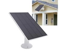 Plyisty Pannello Solare da 8W Adattamento per Fotocamera Esterna, Caricabatterie per Telecamera di Sicurezza con Porte Micro USB e USB C, Cavo Lungo 9,8 Piedi, Staffa Regolabile a 360